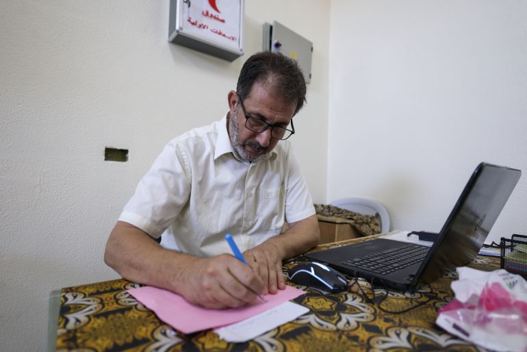  Professor Dr. Abdul Raouf Al-Manama, Dean of the Faculty of Health Sciences - Islamic University of Gaza [Omar Asthawy/Al Jazeera]