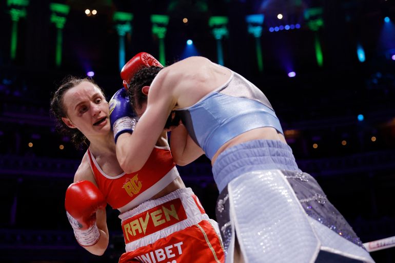 Raven Chapman in action against Karriss Artingstall